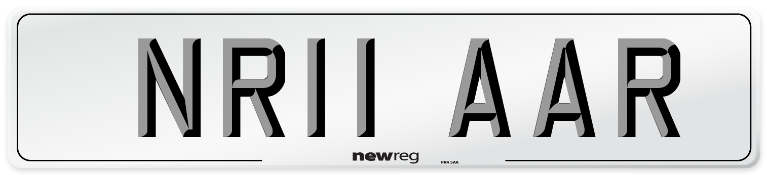 NR11 AAR Number Plate from New Reg